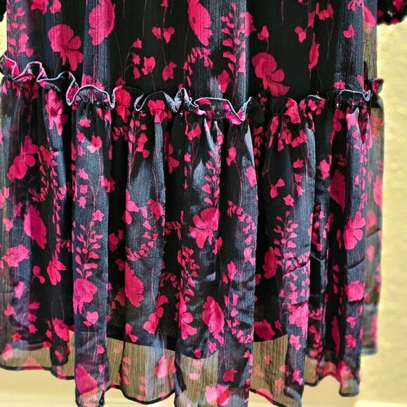 Tommy Hilfiger S 8 Margo Floral Chiffon Romantic Midi Silhouette Elegant Coastal - Picture 9 of 13